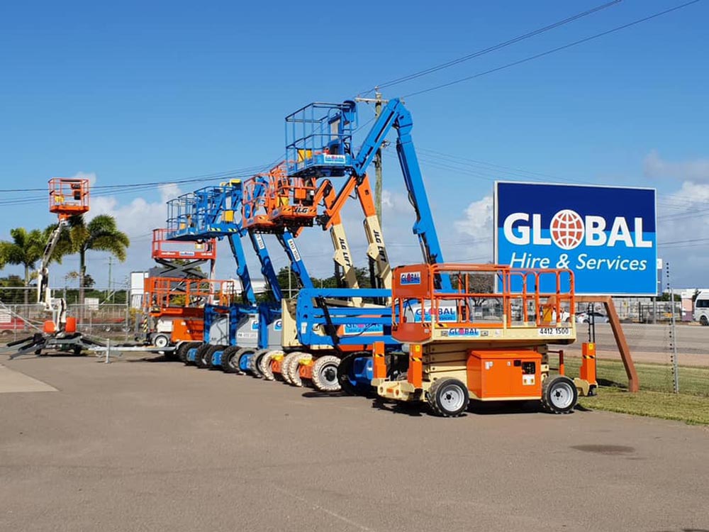 Equipment for hire at the depot in Cairns